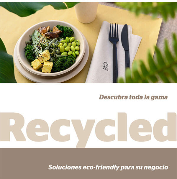 Productos de la línea reciclada